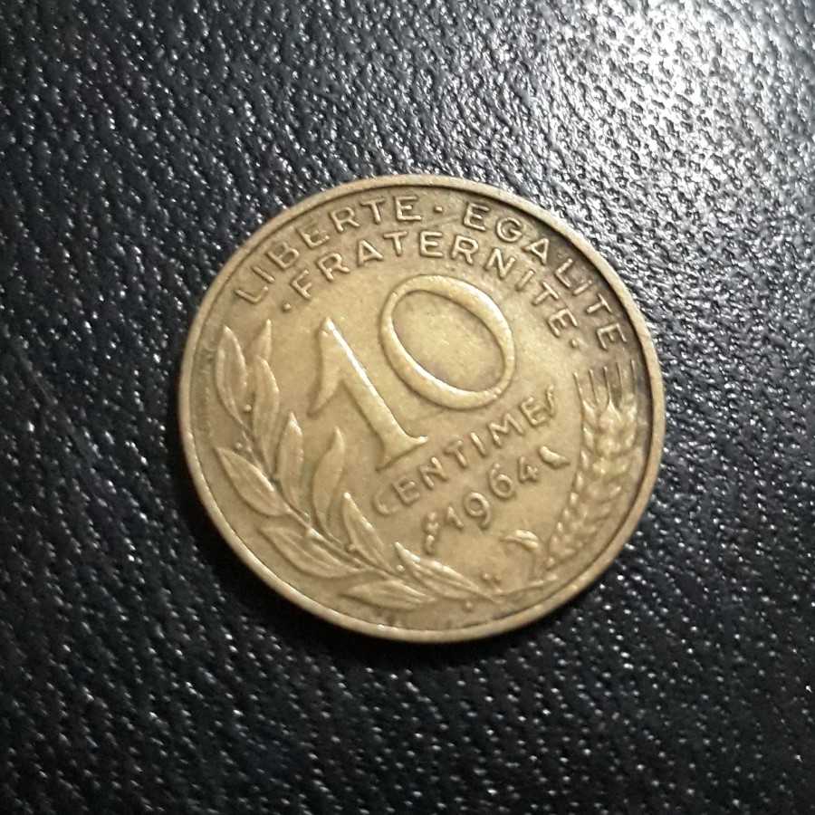 Perancis ( France ) - 10 Centimes 1964 : Koin / Asing / Kuno