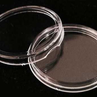 Pelindung koin Kapsul coin bening bulat 24 mm transparan bijian eceran