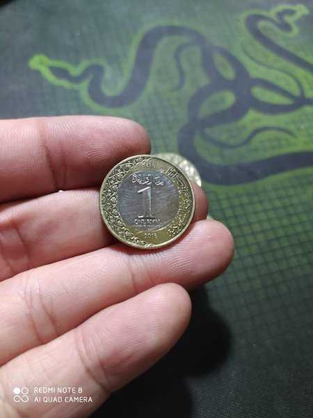 A 2247 Koin Kuno 1 Riyal Arab Saudi 2016 Bekas Pakai Kondisi Sesuai Gambar