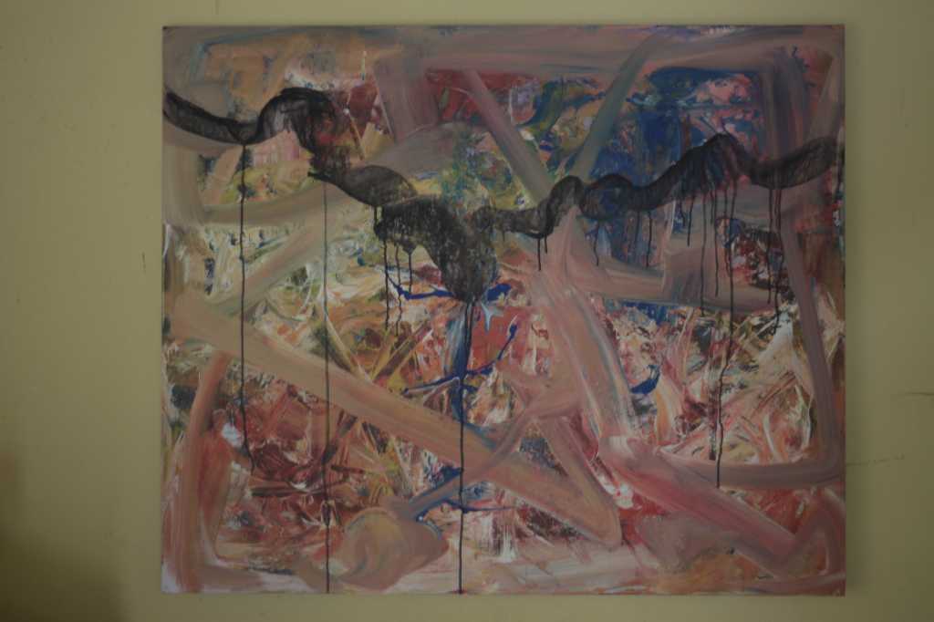 Lukisan Akrilik di atas kanvas ( Lelaku )