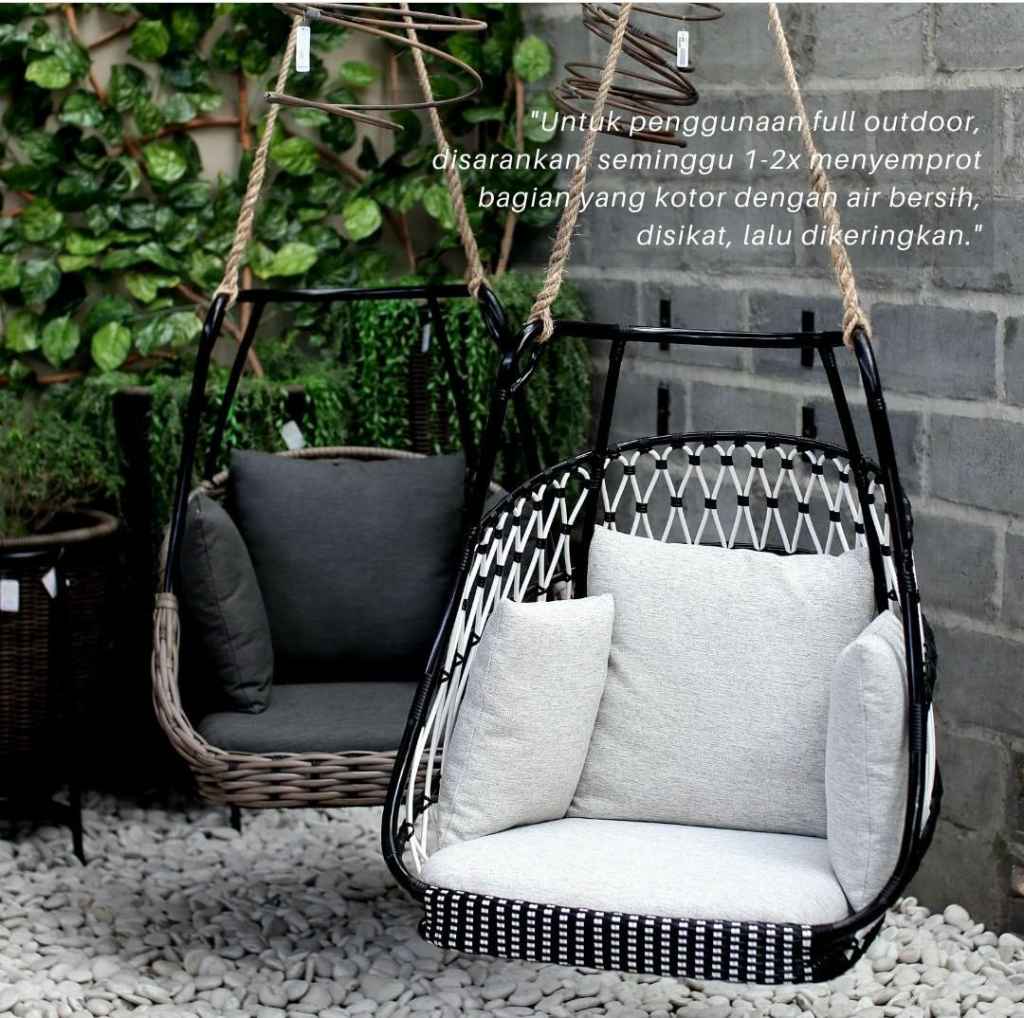 Kursi Ayunan Rotan Modern [ A002 ] by Mantera