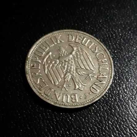 Jerman Barat ( West Germany ) - 1 Mark 1972 J : Koin / Asing / Kuno