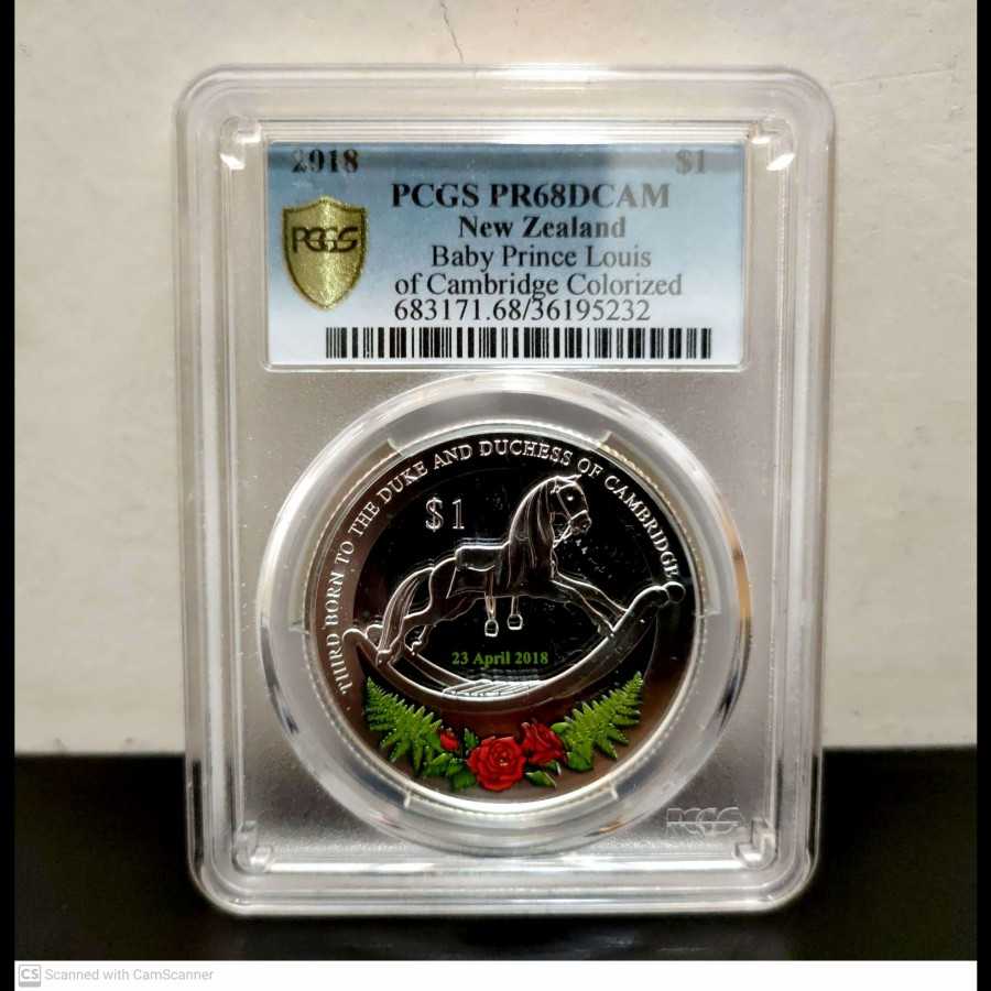 New Zealand Silver Proof 1 Dollars 2018 1 Oz Limited 606 pcs