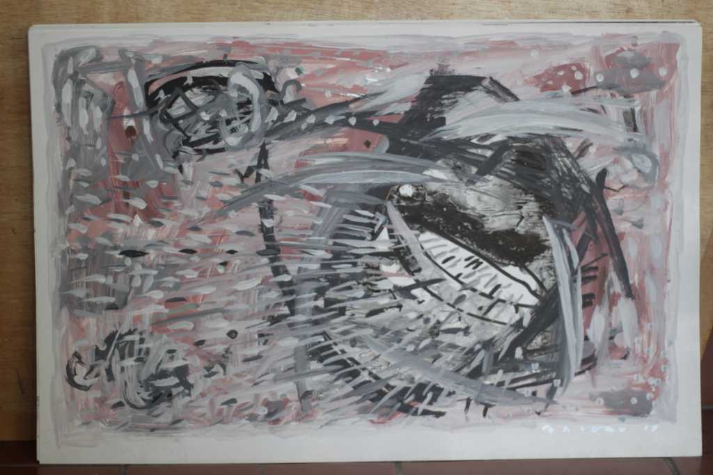 Lukisan Akrilik, tinta diatas kertas ( Cahaya Dalam )