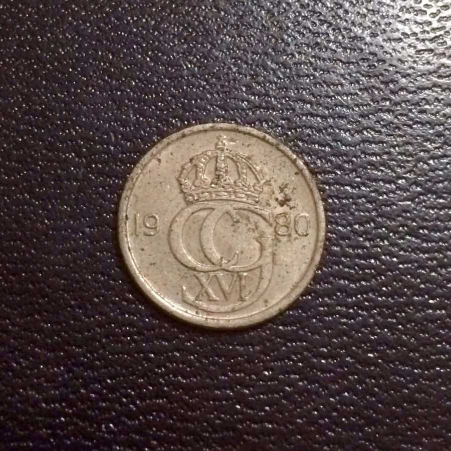 Swedia ( Sweden ) - 10 Ore 1980 U : Koin / Asing / Kuno