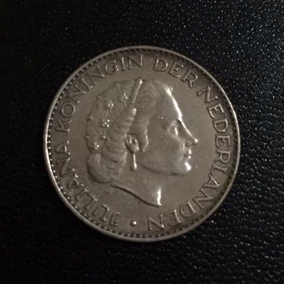 Belanda ( Netherlands ) - 1 Gulden 1955 : Koin / Perak / Asing / Kuno