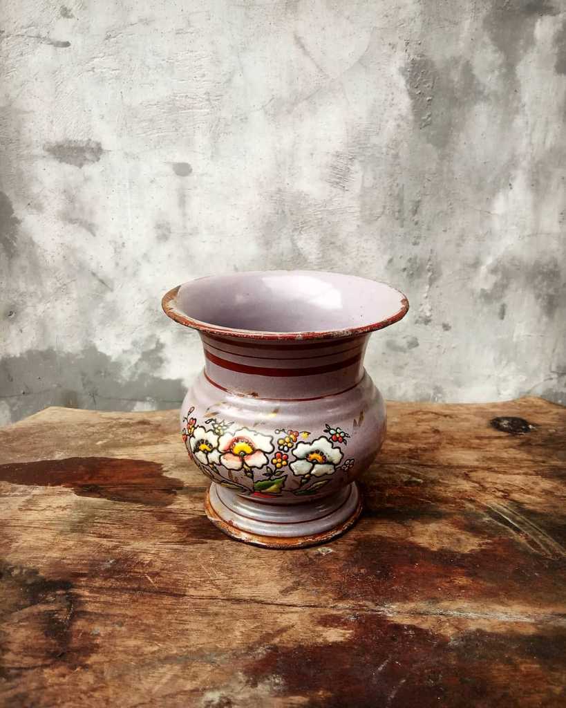 Tempolong mini enamel, lukis timbul