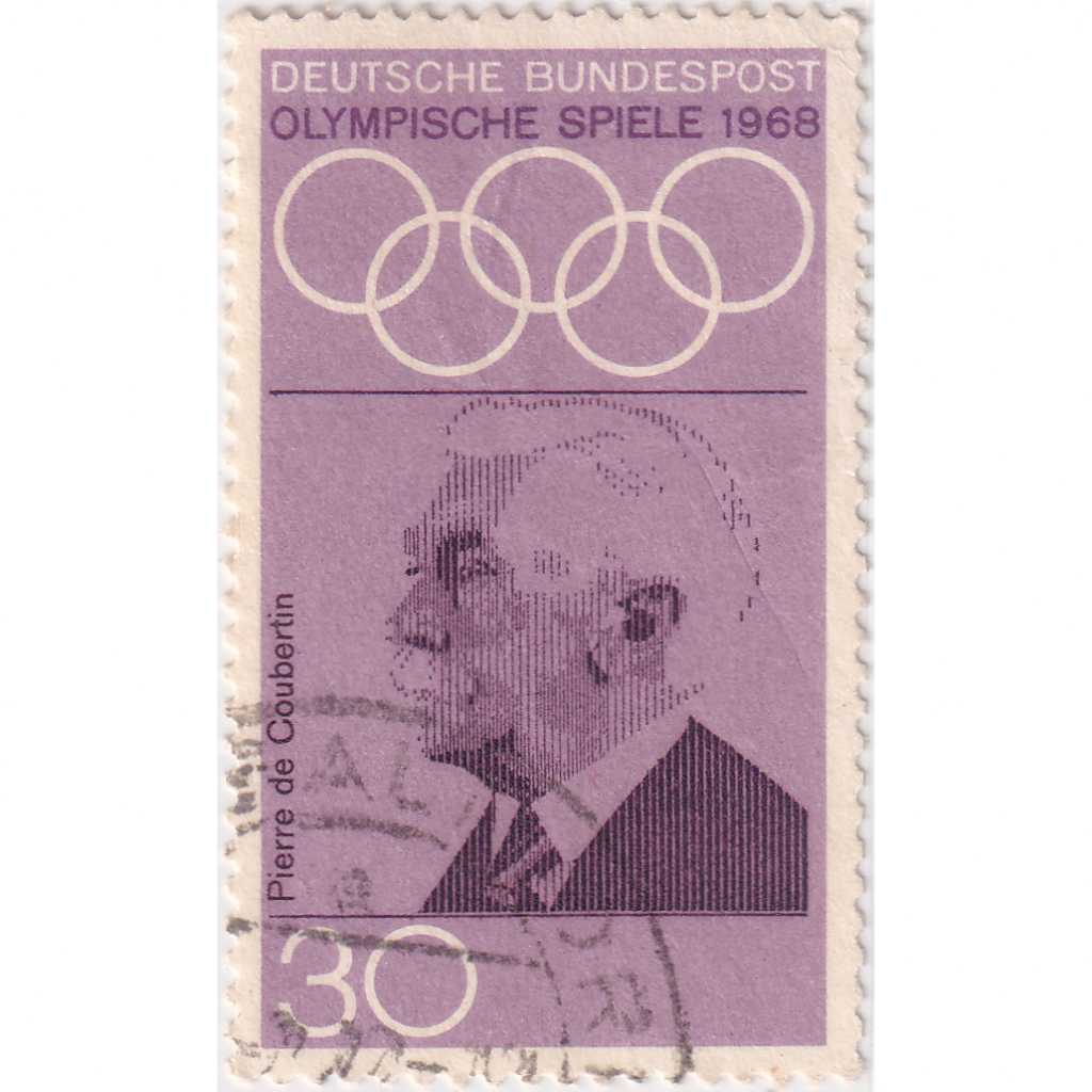 Prangko Germany 1968 - Olympic Games - Mexico City, Mexico 30Pfg Used