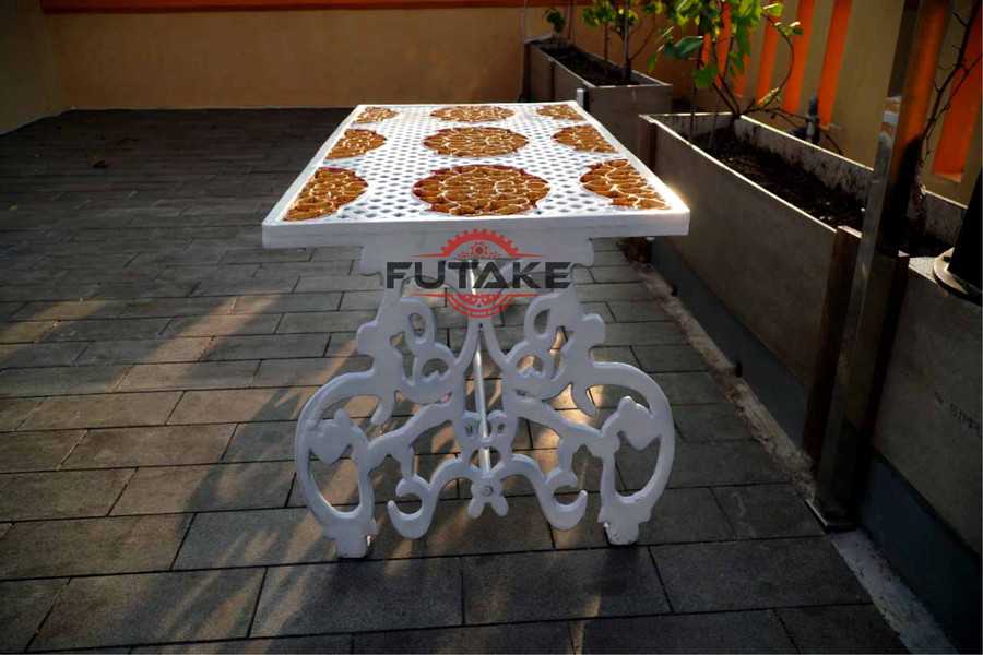 PROMO MEJA HARLEY- MEJA TERAS MURAH - SET MEJA ALUMUNIUM