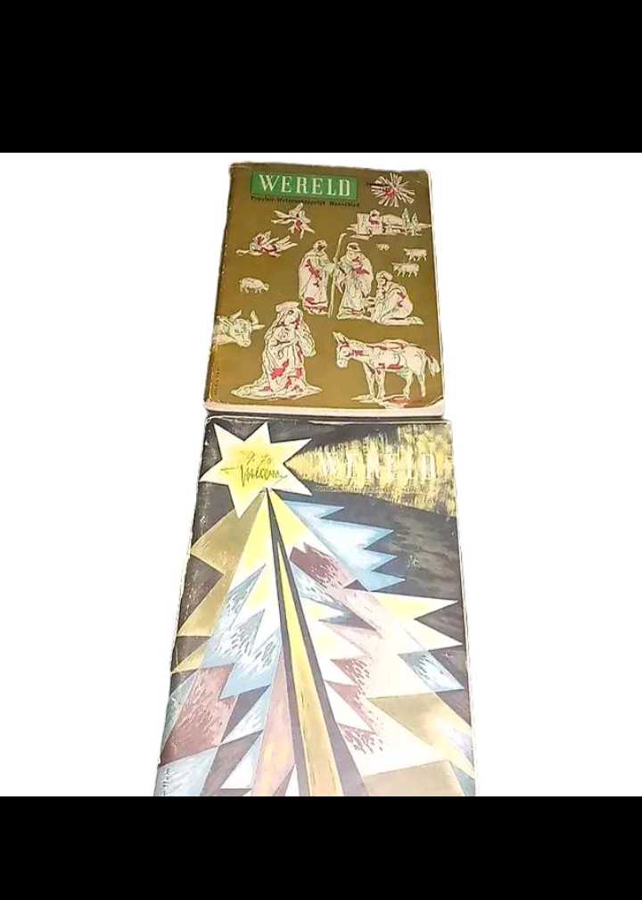 Magazine WERELD DEC 1951 & DEC 1955 - Terbitan Nederland - Seukuran BUKU