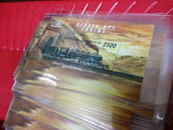 BL 1901 per 1 lembar souvenir sheet kereta api mnh