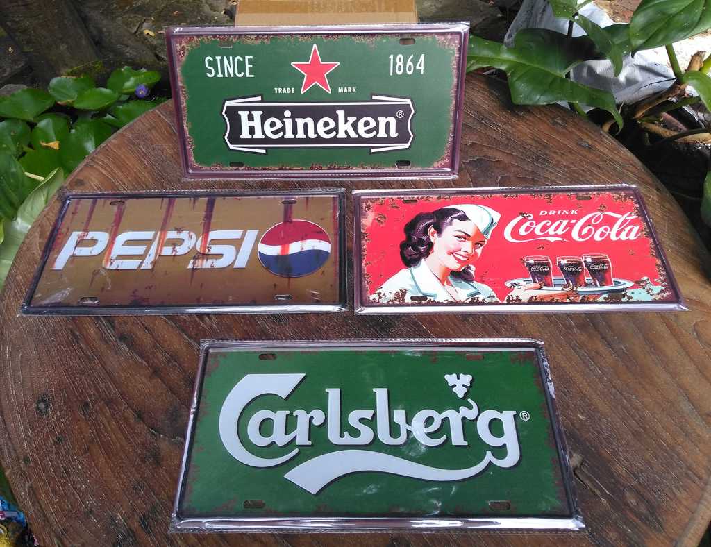 reklame seng design jadul SET 4pcs