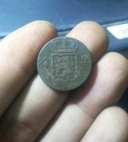 A 2063 Koin Kuno Nederland Indie Seperempat Tahun 1826 Bekas Pakai Kondisi Sesuai Gambar