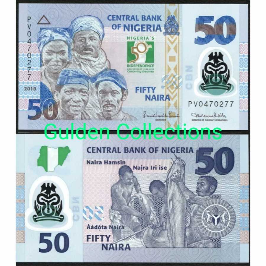 Nigeria 50 Naira Commemorative Polymer UNC