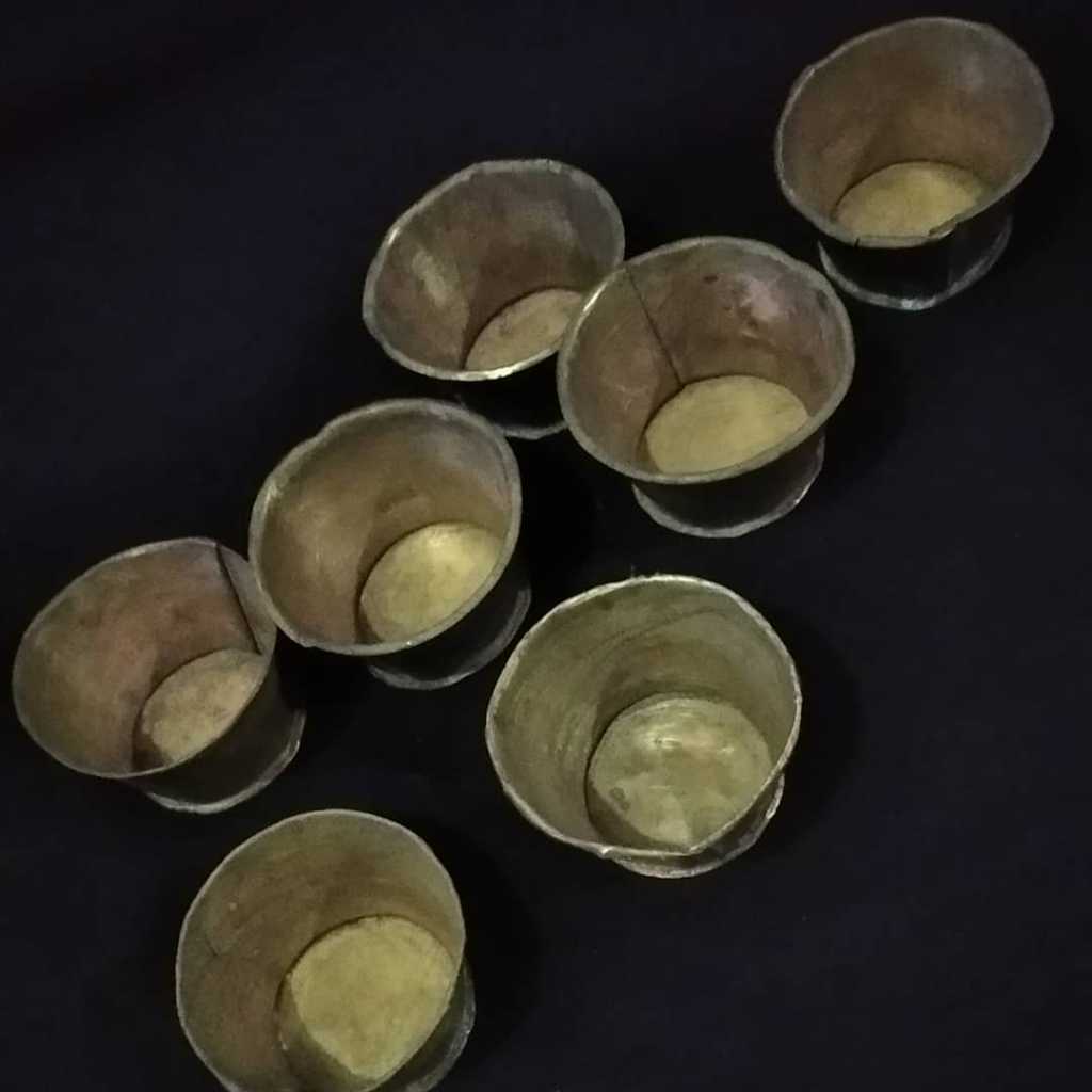 Kuningan bentuk ember diameter 5 cm