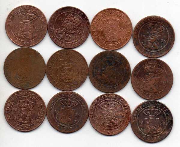 A2965 Lot 12 Keping Nede Indie 1 Cent Beda Tahun Sesuai Gambar Asli Ready