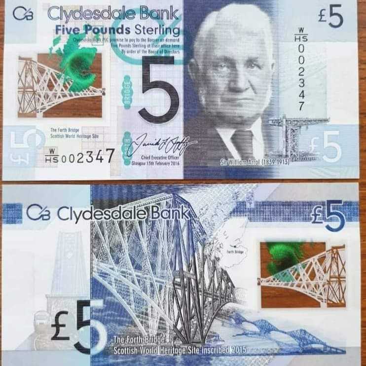 Scotland 5 pounds Clydesdale Bank Polymer COMMEMORATIVE