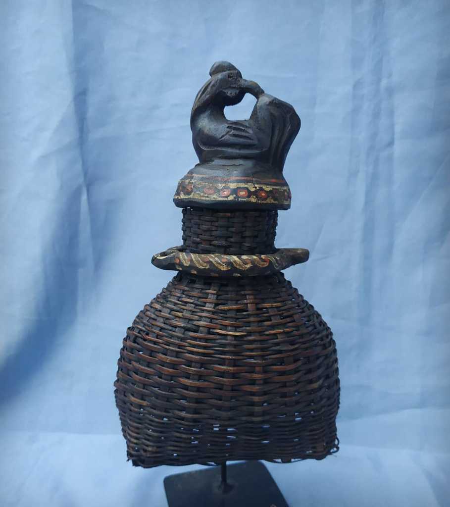 Keranjang Bahan Rotan dan Kayu