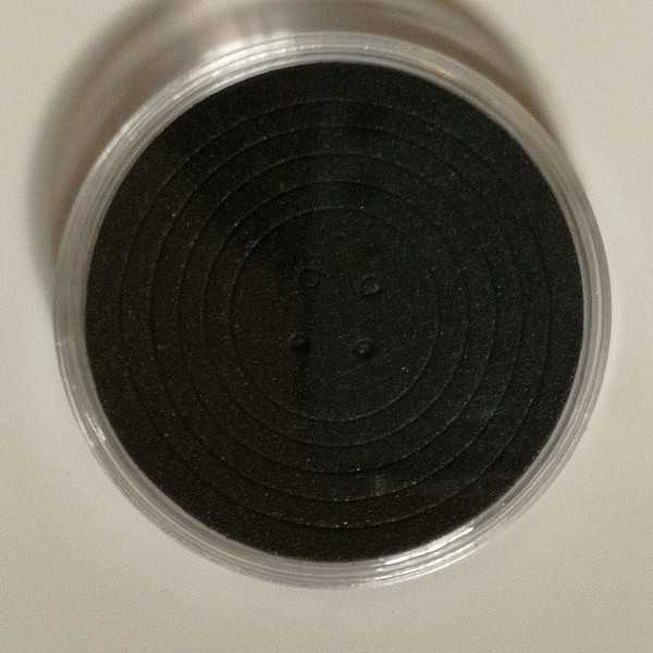 Pelindung koin Kapsul coin bulat 46 mm busa hitam bijian eceran