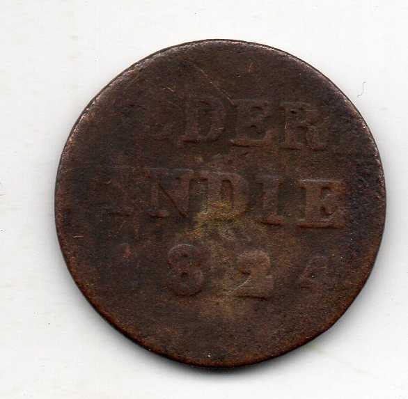 A3617 Nederlands indies 1-4 Stuiver Tahun 1824 Sesuai Gambar Asli Ready Koin Kuno