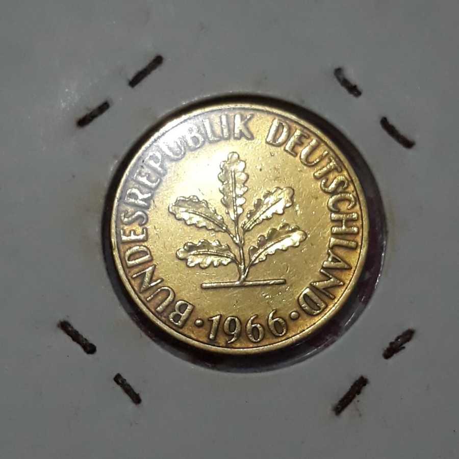 Jerman Barat ( West Germany ) - 10 Pfennig 1966 D : Koin / Asing