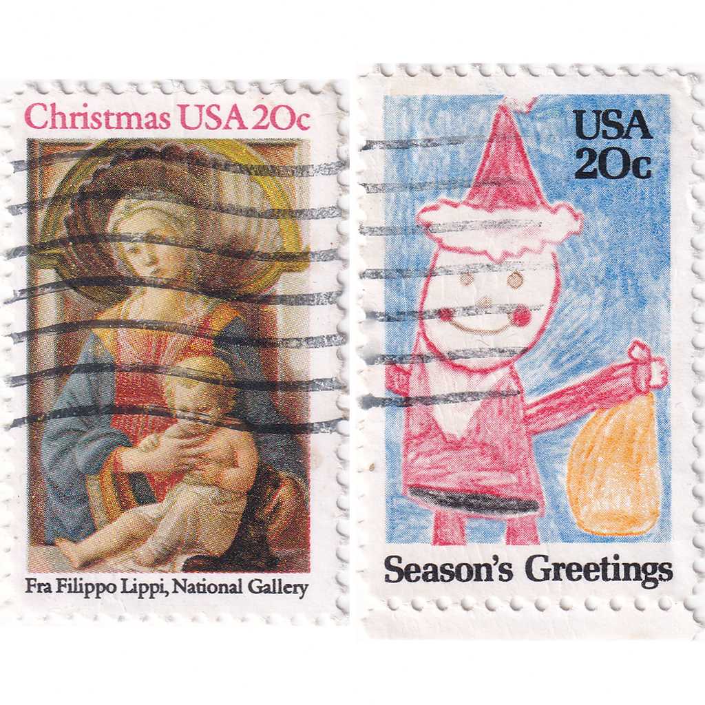 Prangko United States 1984 - Christmas Stamps