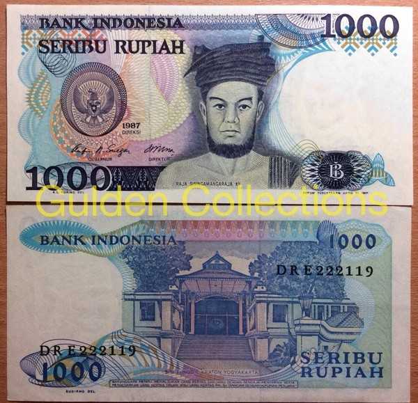 Uang Kuno 1000 Rupiah Tahun 1987 Sisingamangaraja