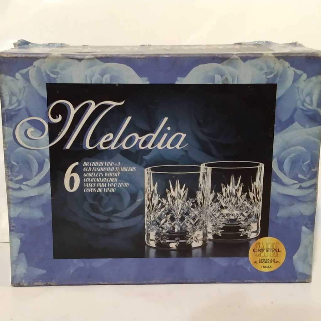 Satu set gelas kristal Isi 6 gelas Kondisi NOS