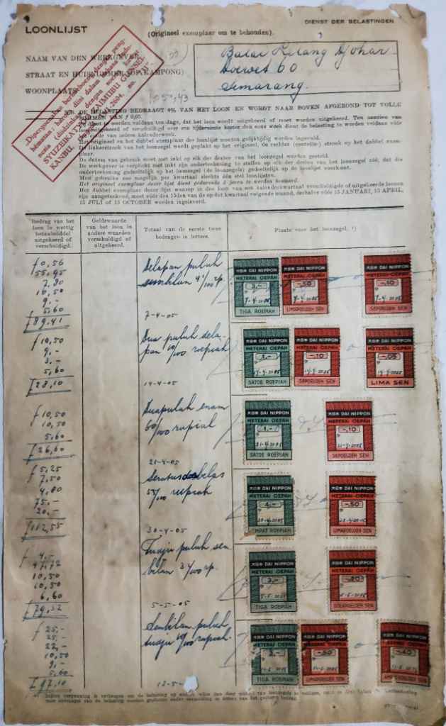 Dokumen Padjak Daftar Oepah