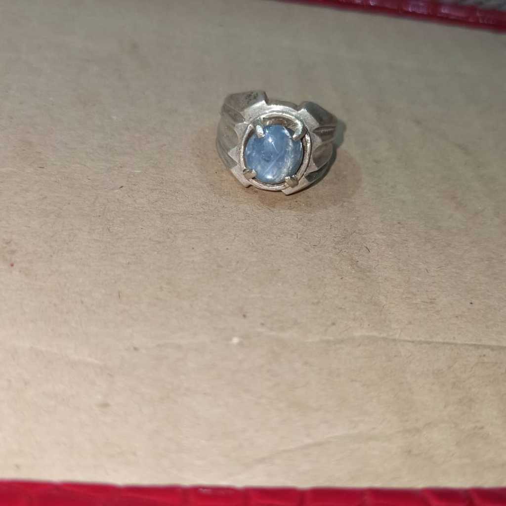 Cincin Batu permata Blue safir