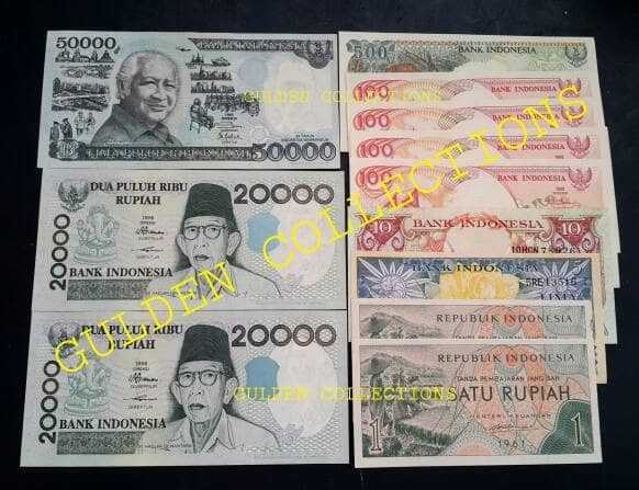 Paket uang kuno 90917 rupiah kertas mahar pernikahan