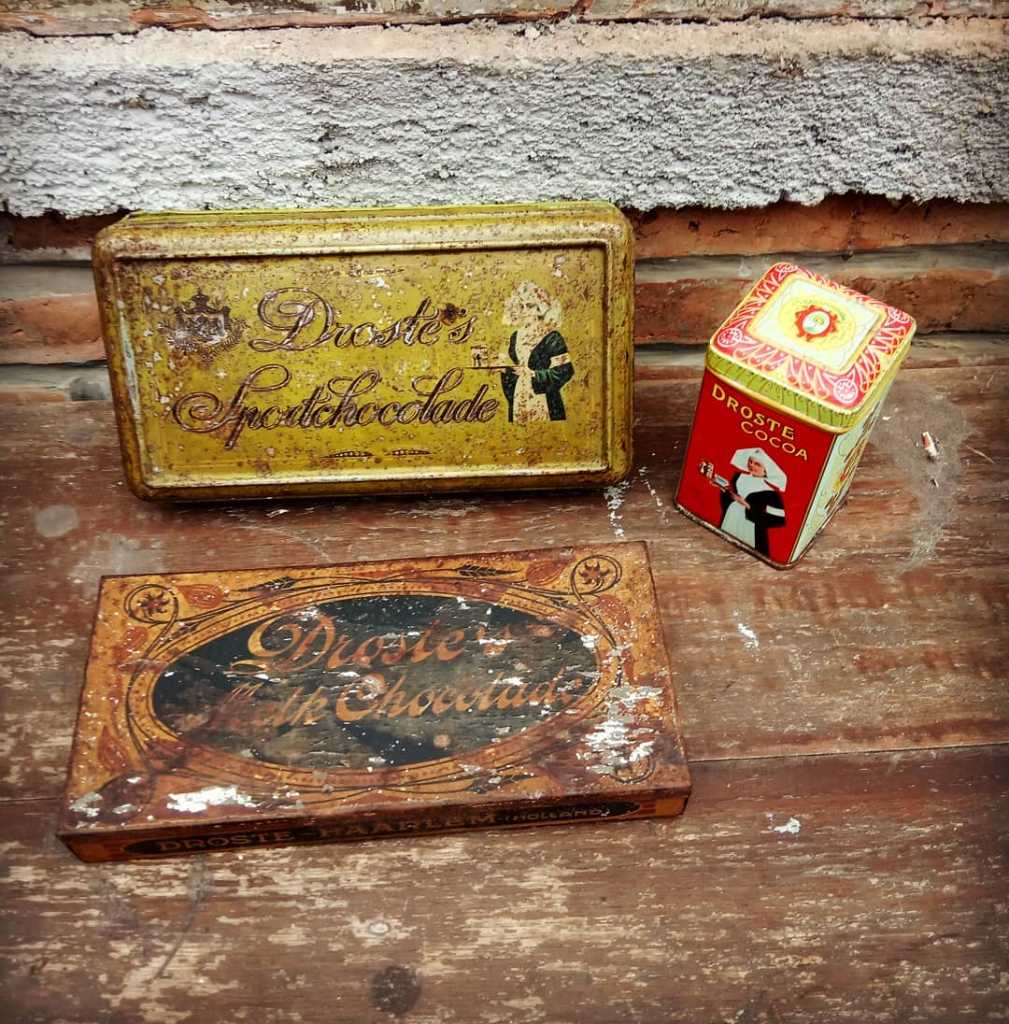 Set Kaleng "DROSTE" chocolate Vintage.
