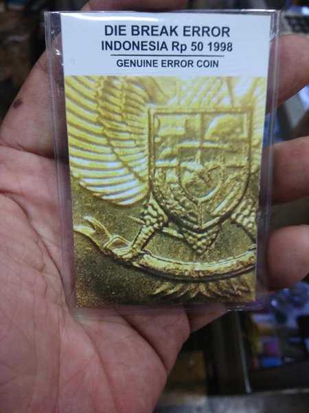 X 776 Die Break Error 50 Rupiah komodo 1998 Lihat Diskripsi