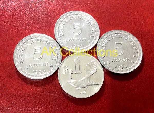 Paket Uang Kuno koin 16 Rupiah untuk mahar pernikahan 5x3 + 1