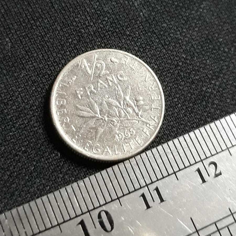 Perancis ( France ) - Half Franc 1965 : Koin / Asing / Kuno