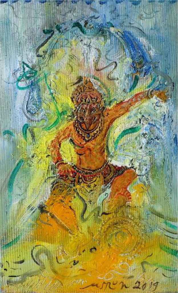 Lukisan Karya Nasirun #1 Carangan 2019 on Canvas [A020]