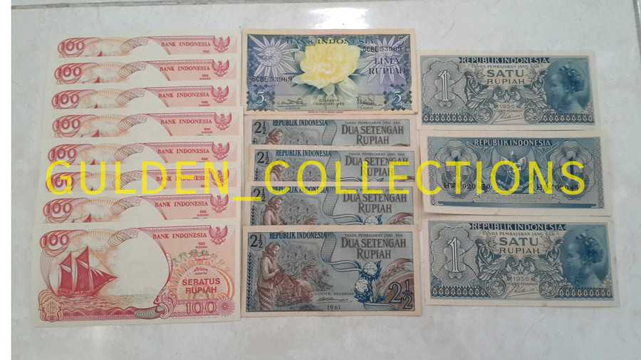 Paket uang kuno 818 rupiah kertas mahar pernikahan