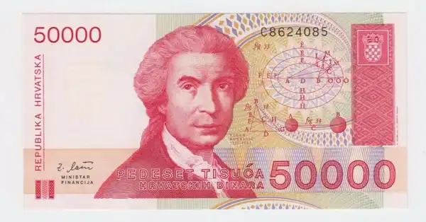 BL 1659 Zambia 50 Kwacha Tahun 1986 - 88 UNC Mulus Per 1 Lembar Ada Flek kuning Di Ujung Uang