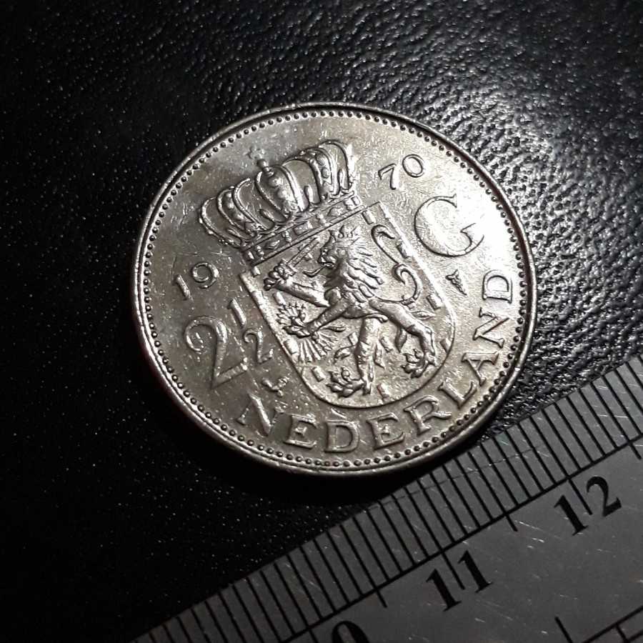 Belanda ( Netherlands ) - 2.5 Gulden 1970 : Koin / Asing / Kuno