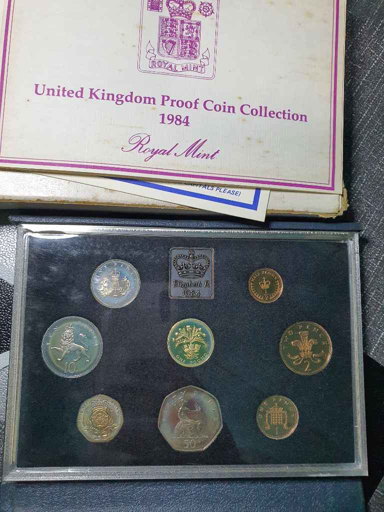 1984 Royal Mint Proof Set Coinage of United Kingdom