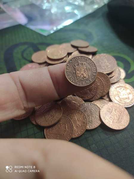 A2538 Per 1 keping Ned Indie 1-2 Cent tahun 1936 Bekas