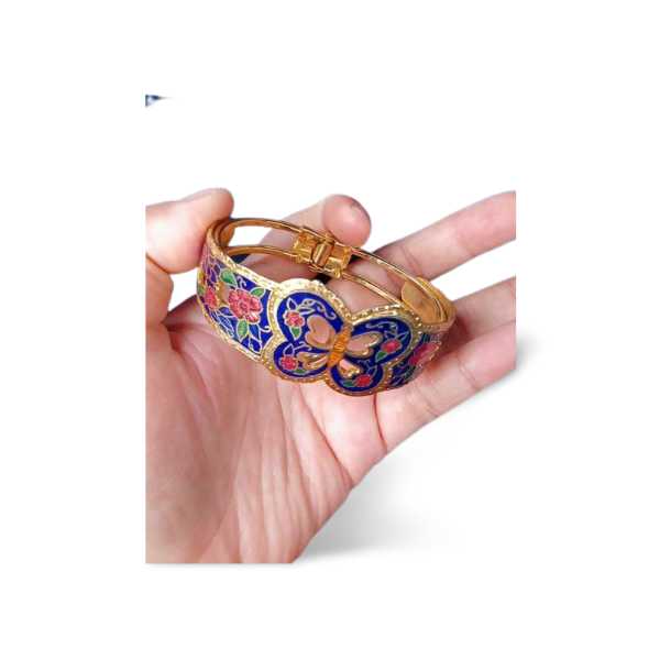 gelang enamel retro butterfly