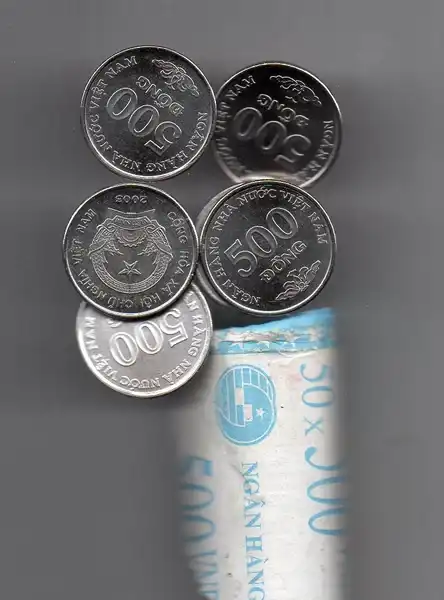 A1355 Vietnam 500 Dong Tahun 2003 UNC Mulus Baru buka Dari Roll