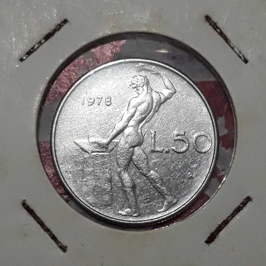 Italia ( Italy ) - 50 Lire 1978 : Koin / Asing / Kuno