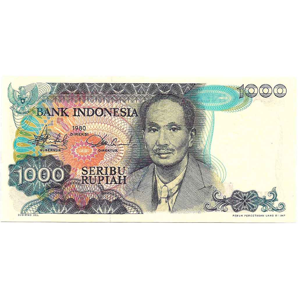 Uang Kuno Indonesia 1980 1000 Rupiah (Dr. Sutomo)