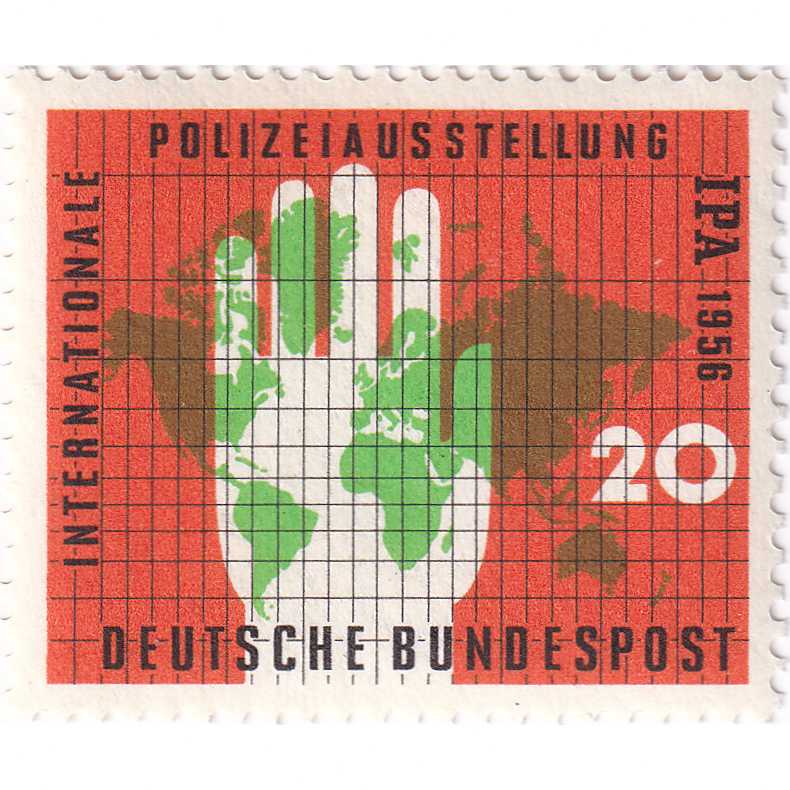 Prangko Germany 1956 - International Police Exhibition