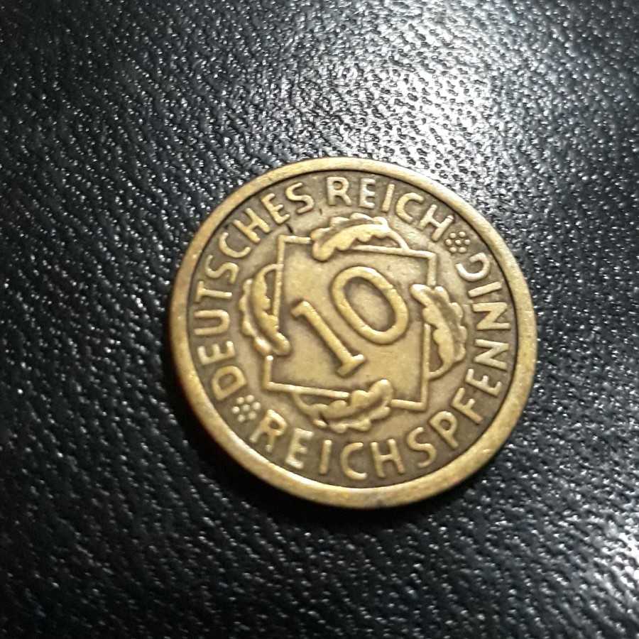 Jerman ( Germany ) - 10 Reichspfennig 1925 A : Koin / Asing / Kuno