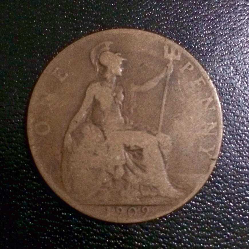 Britania Raya ( Great Britain ) - 1 Penny 1909 : Koin / Asing / Kuno