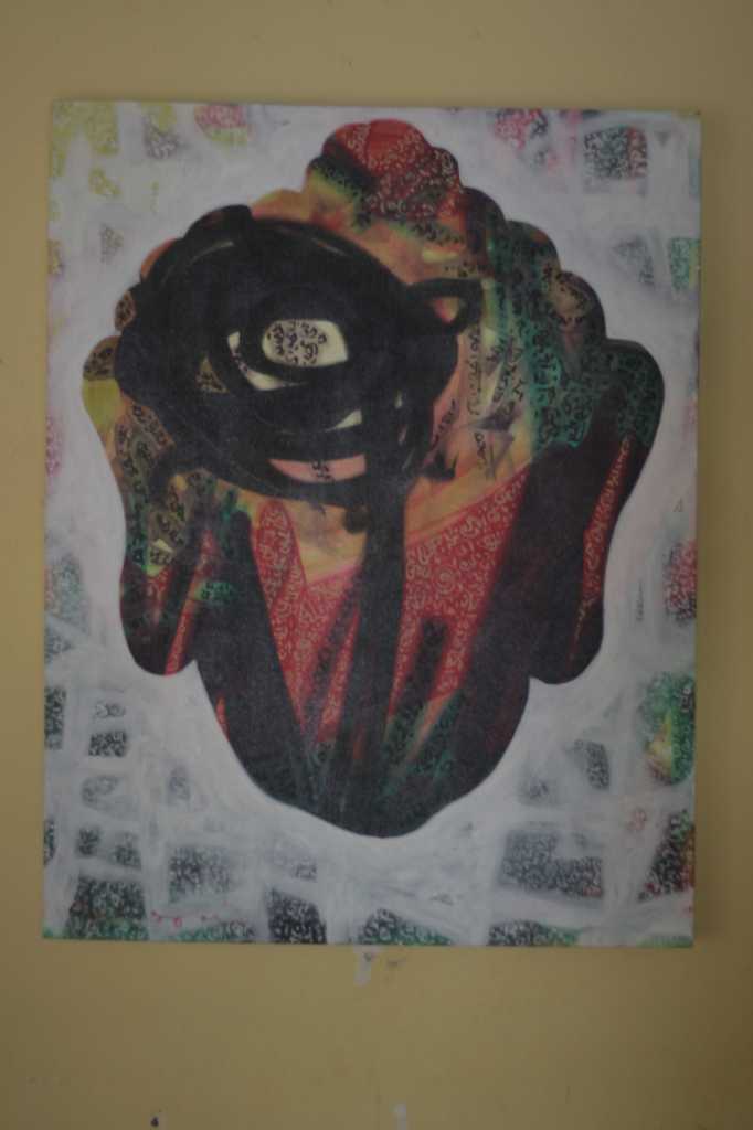 lukisan aklirik di atas kanvas "BUDHA"