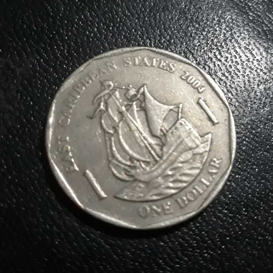 East Caribbean States - 1 Dollar 2004 : Koin / Asing / Kuno
